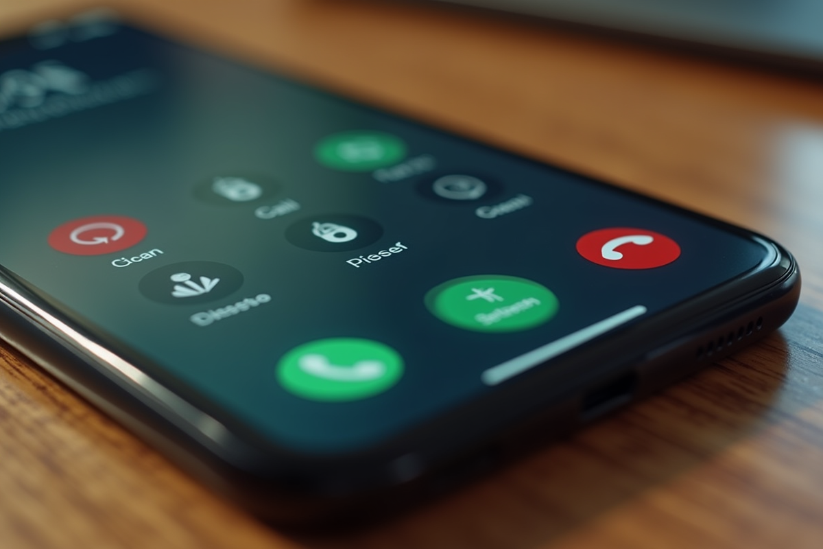Ecran de téléphone montrant plusieurs appels manqués suspects